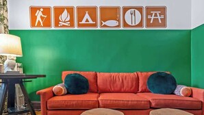Living area - Campy! Wrigley Campground (Chicago)