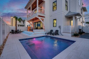 Pool - 🌊 Private Pool | Gulf Views | 5 King En suites | Bonfires | Beach Service 🏝️ (Panama City Beach)