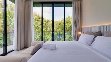 Villa, Balcony, Pool View | In-room safe, free WiFi, bed sheets