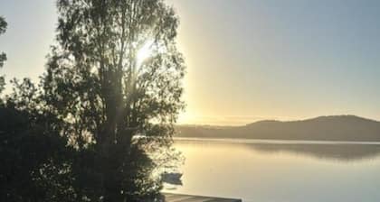 Zahir’s retreat with breathtaking views of the crystal-clear waters.