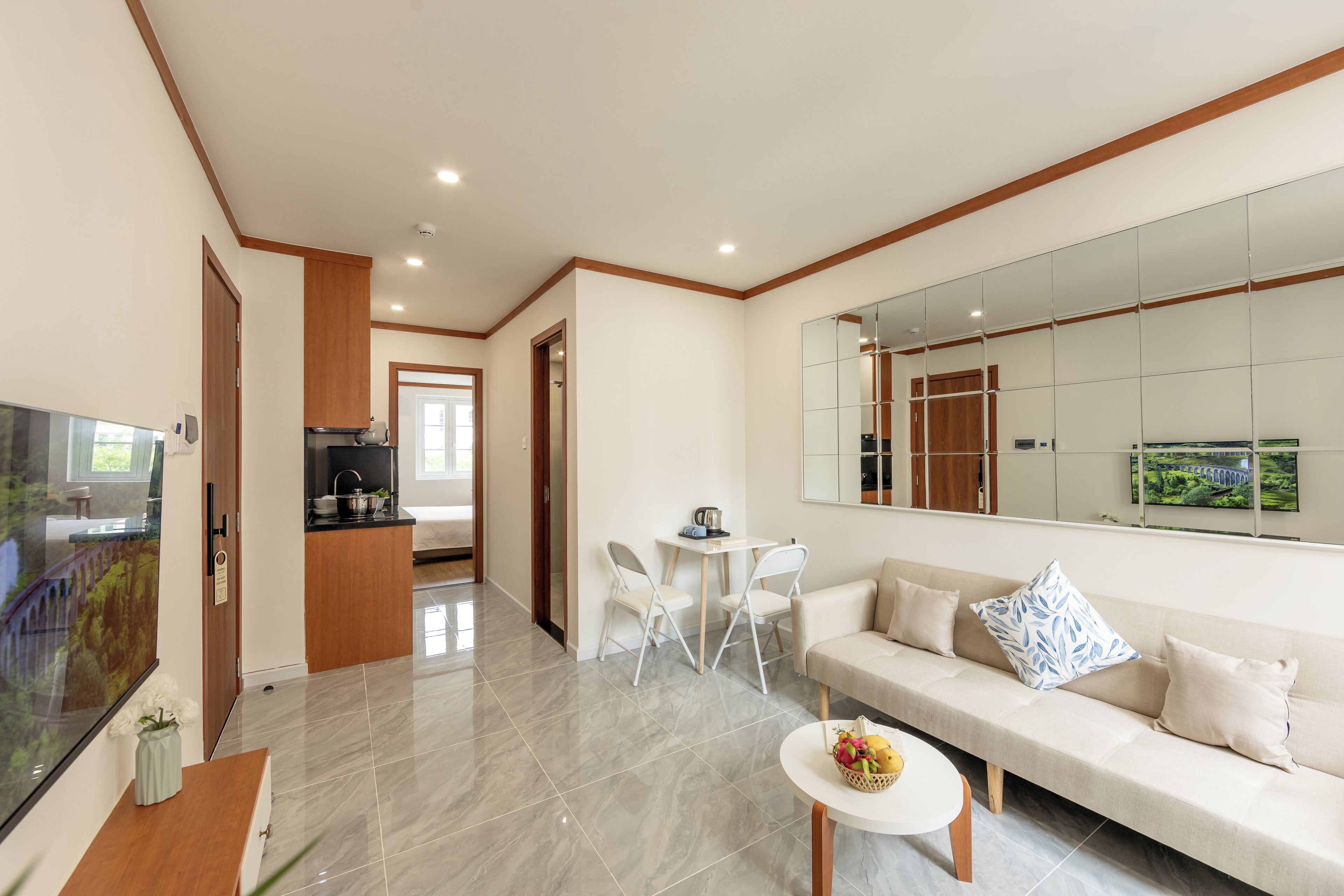 Appartement Classique, 1 chambre, vue ville | Coin séjour