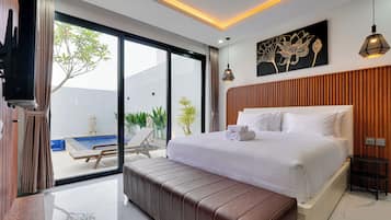 Vila, balkon, pemandangan kolam renang | Pemandangan dari kamar