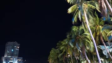 Sun-loungers, beach towels