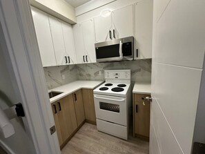 Private kitchen - New basement unit with huge TV, fire place, kitchen and much more (Edmonton)