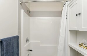 Towels, soap, toilet paper - New basement unit with huge TV, fire place, kitchen and much more (Edmonton)