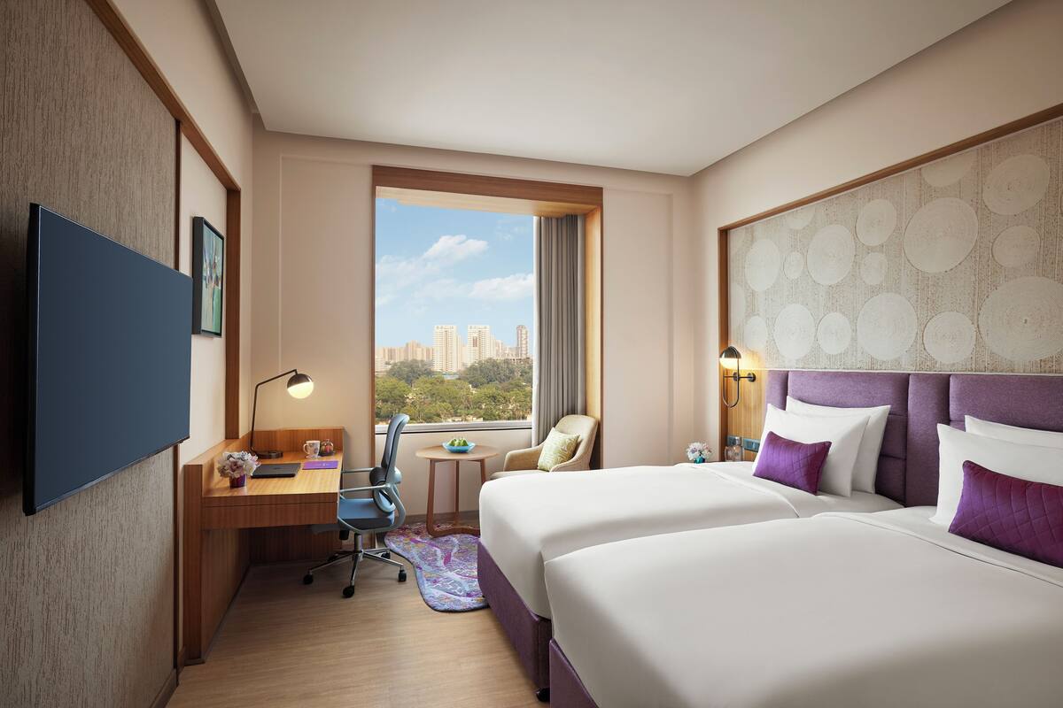 Chambre supérieure avec lits jumeaux | Literie de qualité, minibar, bureau