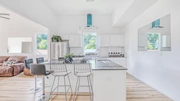 Microwave, oven, stovetop, dishwasher