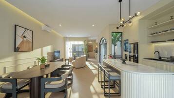Classic Villa, 2 Bedrooms, Pool View | Living area | Flat-screen TV