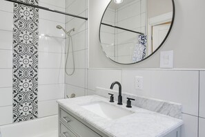 Hair dryer, towels - Historic Benton Park STL Home: Game Room & Yard! (St. Louis)