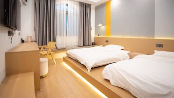 Family Double Room, City View | Individually decorated, laptop workspace, free WiFi