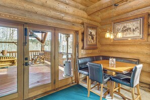 Outdoor dining - 5 Mi to Purgatory Resort, Mtn-View Family Cabin! (Durango)