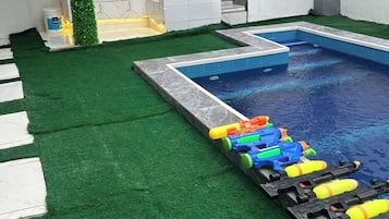 Rom – deluxe, balkong, byutsikt | Basseng