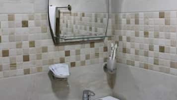 Standard Villa, Balcony, Courtyard View | Bathroom | Shower, free toiletries, hair dryer, slippers