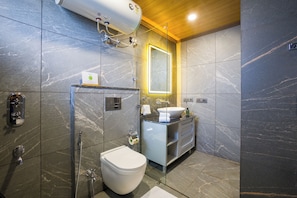 Family Villa, Hill View | Bathroom - ELIVAAS Esh Cottages (Arla Khas)