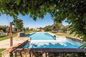 Pool - Apartment Olivo - 3 bedroom apartment in Tuscany (Trequanda)