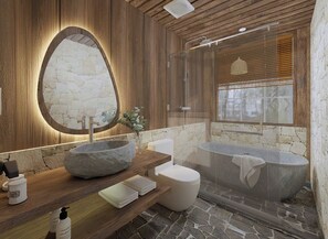 Quarto casal clássico, vista para a montanha | Banheiro