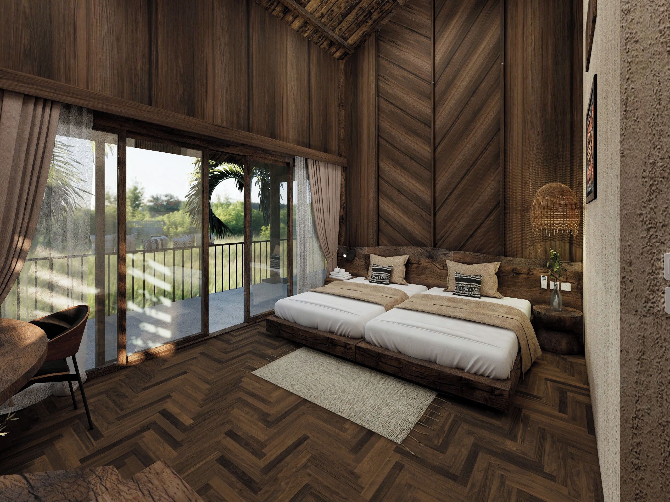 디럭스 더블룸, 산 전망 | 책상, 노트북 작업 공간, 무료 WiFi