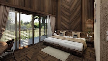 Deluxe Double Room, Mountain View | Desk, laptop workspace, free WiFi