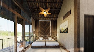 Habitación doble Deluxe, vista a la montaña | Escritorio, espacio para trabajar con laptop y wifi gratis