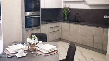 Apartment (One Bedroom apartment with Balcony an) | Private kitchen | Fridge