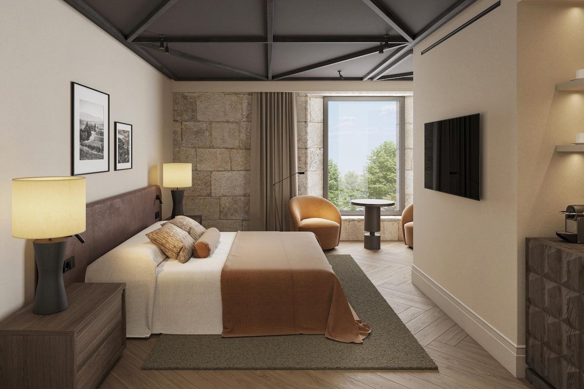 Caja de seguridad en la habitación y escritorio