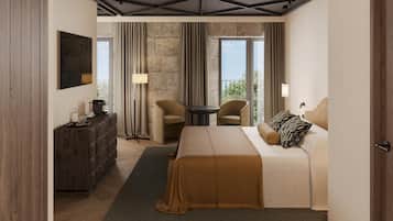 Caja de seguridad en la habitación y escritorio