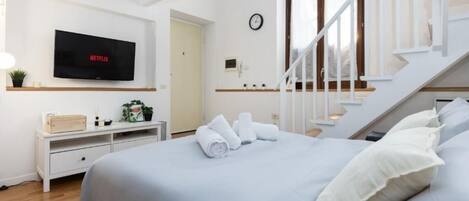 1 makuuhuone, silitysrauta/-lauta, Wi-Fi, vuodevaatteet