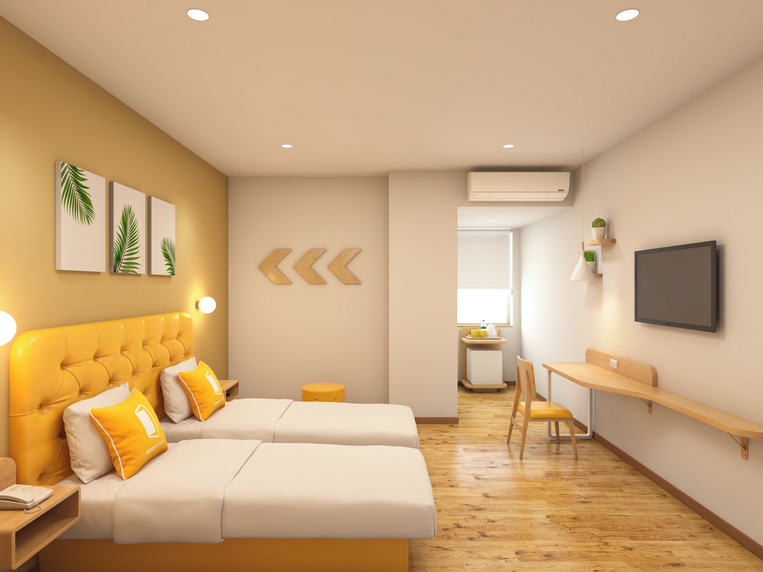 Deluxe Twin Room | Desk, laptop workspace, iron/ironing board, free WiFi