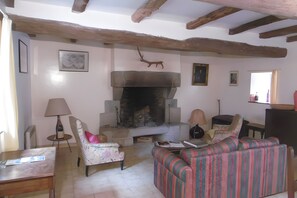 Fernseher, Kamin, Tischtennisplatte