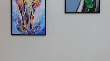 Villa, uitzicht op zwembad | Woonruimte