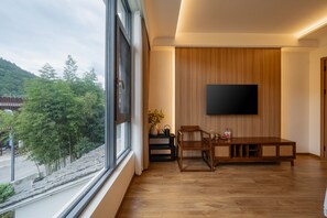 Chambre Double, vue parc | Literie de qualité supérieure, couette en duvet d'oie