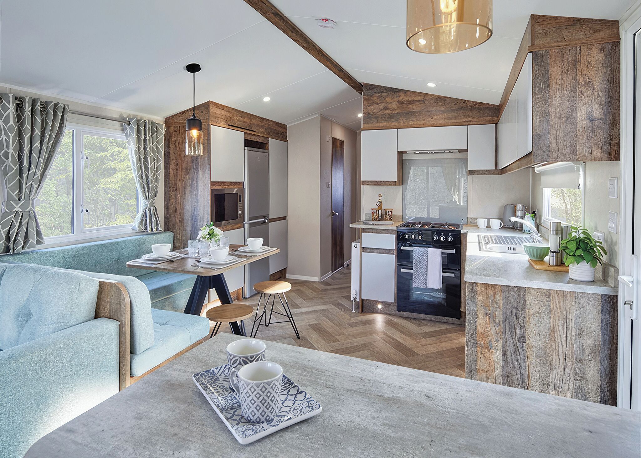 Fridge, oven, stovetop, toaster