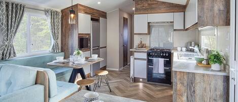 Fridge, oven, stovetop, toaster