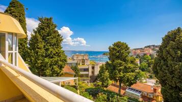 Familienapartment, 1 Schlafzimmer, Balkon (Sunset Gold Apartment Portoroz) | Unterkunftsgelände