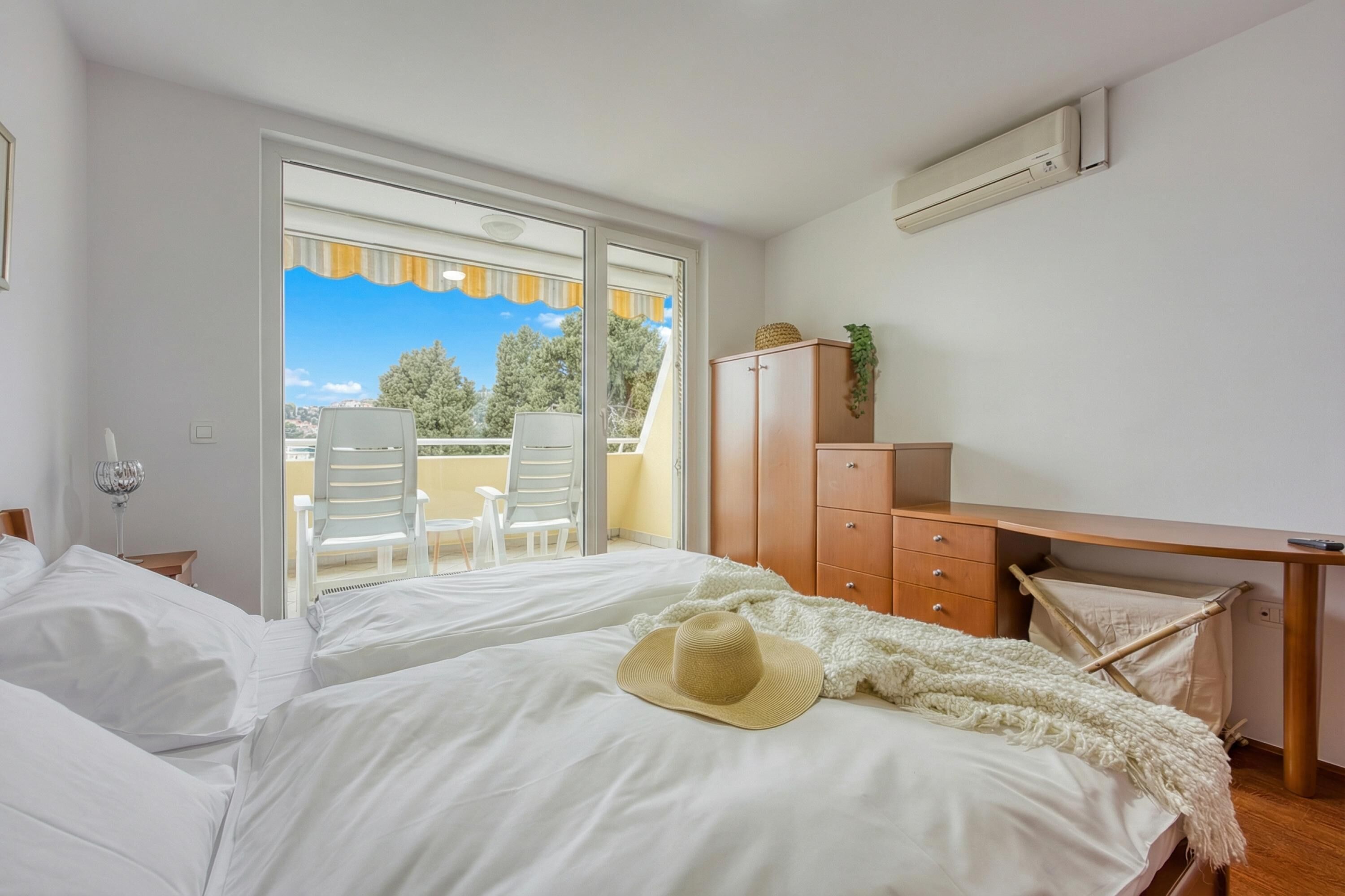 Family Apartment, Multiple Bedrooms (Sunset Gold Apartment Portoroz) | View from room