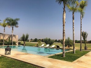 Pool - Luxury villa in Amelkis Marrakech 7 suites swimming pool hammam cinema view golf Atlas (Marrakech)