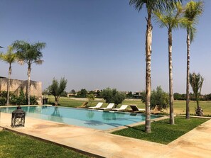 Pool - Luxury villa in Amelkis Marrakech 7 suites swimming pool hammam cinema view golf Atlas (Marrakech)