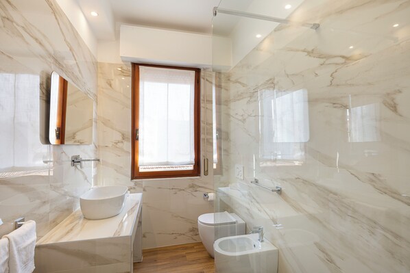 Shower, hair dryer, bidet, towels - Principina (Stresa)