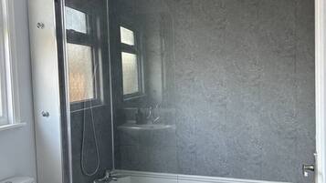 Hair dryer, towels