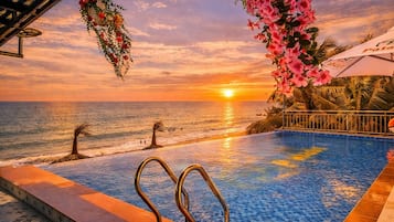 Outdoor pool, open 7:00 AM to 8:00 PM, pool umbrellas, pool loungers