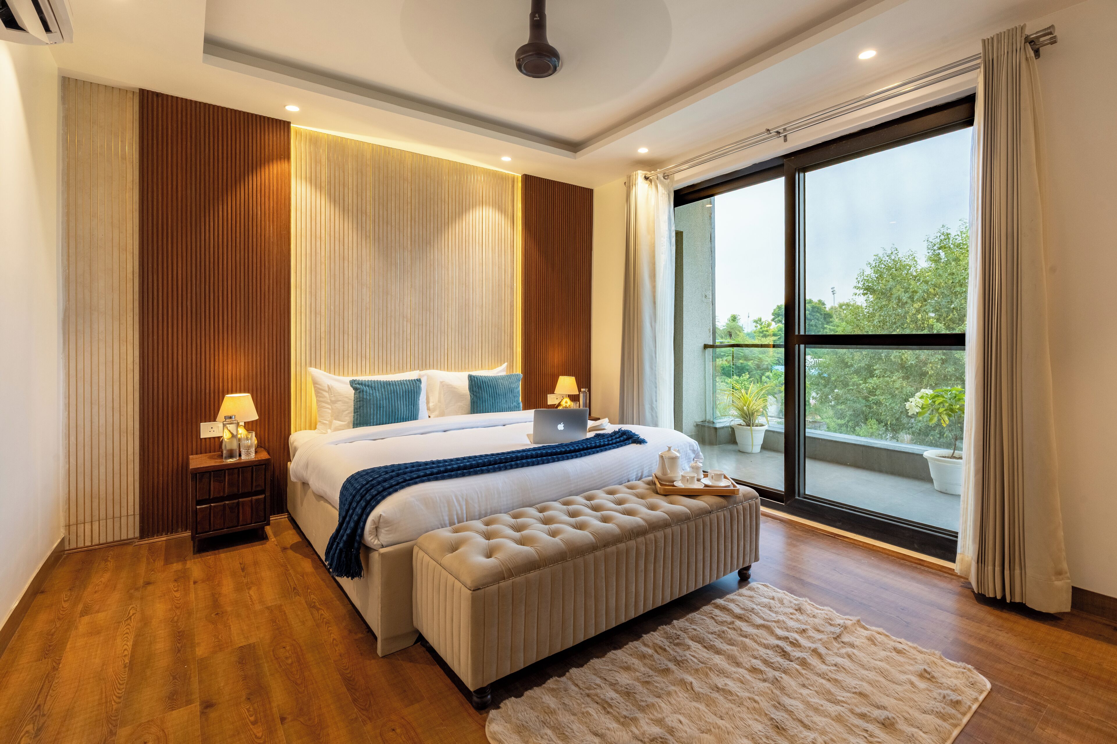 Deluxe villa, balkon, uitzicht op heuvels | Gratis wifi