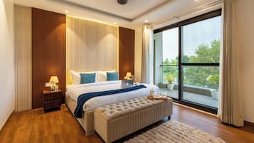 Deluxe villa, balkon, uitzicht op heuvels | Gratis wifi