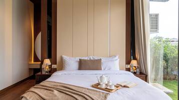 Villa Deluxe, balcon, vue colline