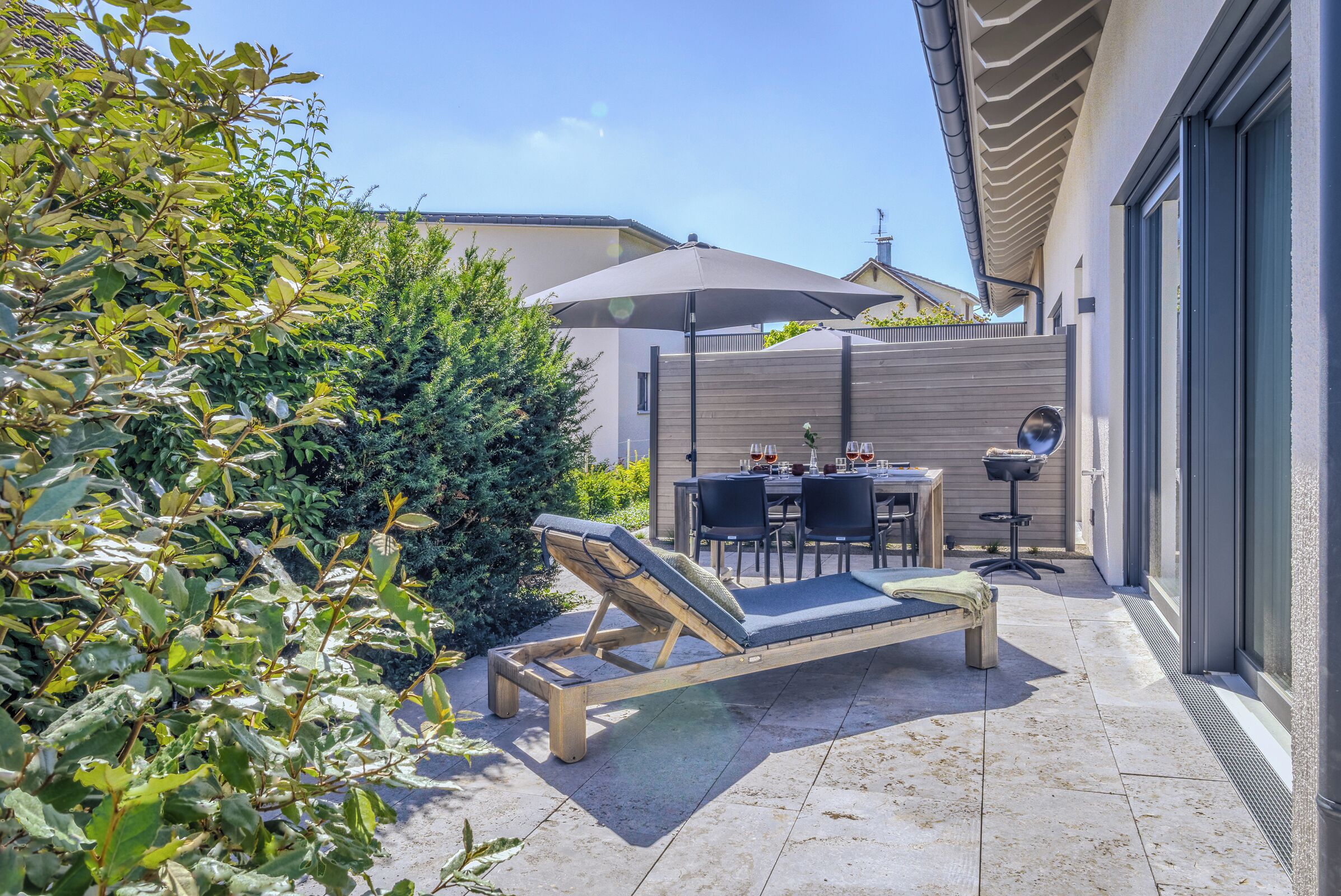 Deluxe Apartment, Garden View (Feuerwache am See 1) | Outdoor dining