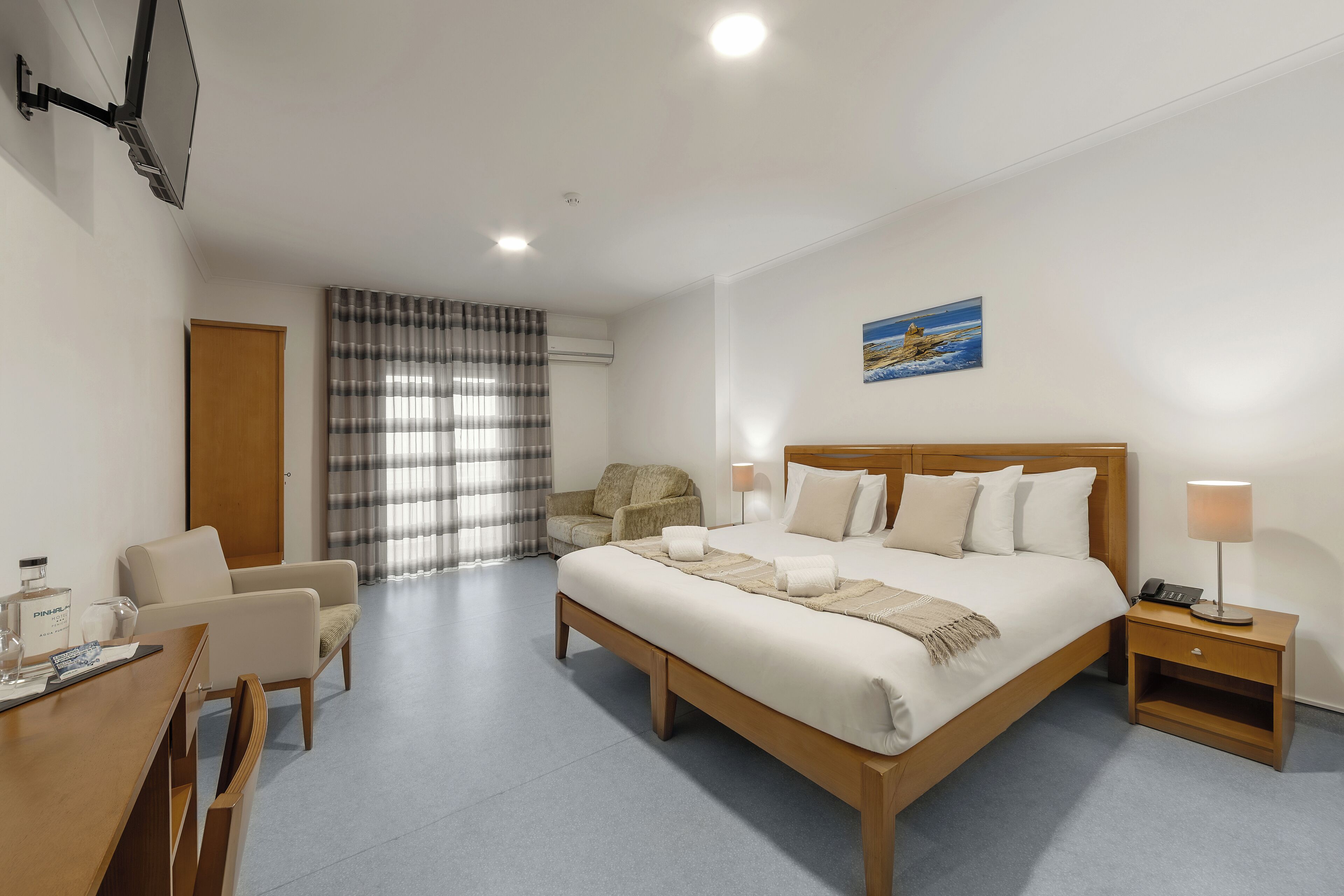 Superior-værelse med dobbeltseng eller 2 enkeltsenge - balkon - havudsigt | Gratis Wi-Fi, sengetøj