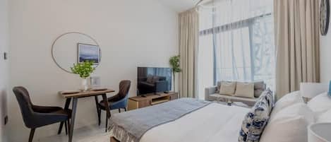 公寓, 露台, 城市景 | 熨斗/熨衫板、免費 Wi-Fi