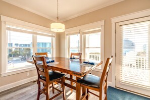 Dining - Bitchin' Beach House - Killer Views from this 4 BR Home; Great Yard; Elevator; (N. Topsail Beach)