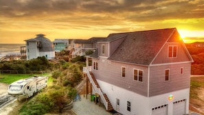 Exterior - Bitchin' Beach House - Killer Views from this 4 BR Home; Great Yard; Elevator; (N. Topsail Beach)