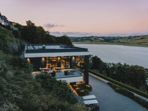Outdoor dining - Epic Spa (Roof Terrace) (Pet), Carmarthen (Laugharne)