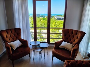 Basic Apartment, Sea View | Living area - Emissa Apart (gülyalı)